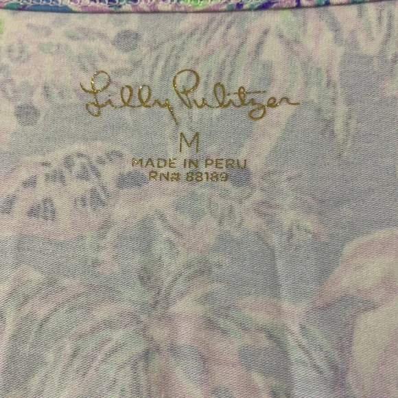 Top - Lilly Pulitzer - Amara Top - Medium Blue Peri The Turtle Package LPBOX2-14 - Picture 3 of 8